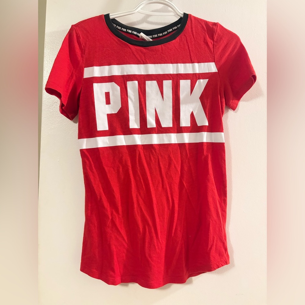 Red PINK Graphic T-Shirt
